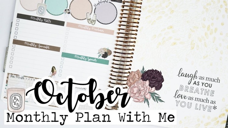 October Monthly Plan With Me!