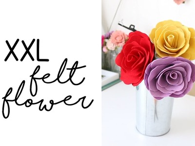 Oversized Felt Flower - DIY XLarge Felt Rose