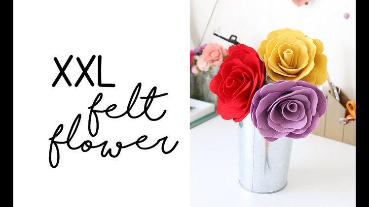 Oversized Felt Flower - DIY XLarge Felt Rose