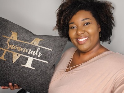 Personalized pillow with CRICUT IRON-ON