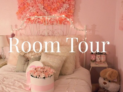 Pink and Girly Room Tour 2017 | Haley Marie