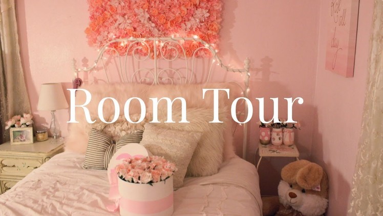 Pink and Girly Room Tour 2017 | Haley Marie