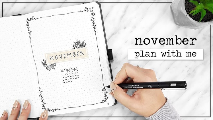 PLAN WITH ME. November Bullet Journal Setup + Q&A