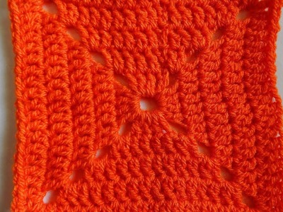 Solid Granny Square - Right Handed Crochet Tutorial