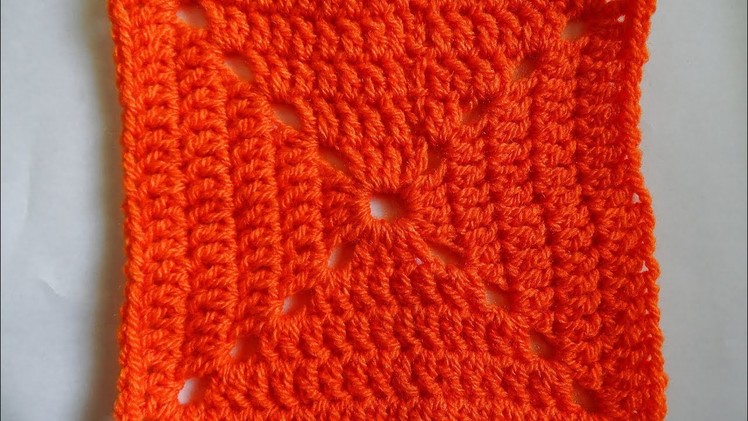 Solid Granny Square - Right Handed Crochet Tutorial