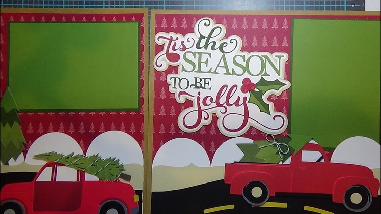 Tis the Season to be Jolly:  Cricut Christmas Scrapbook Layout