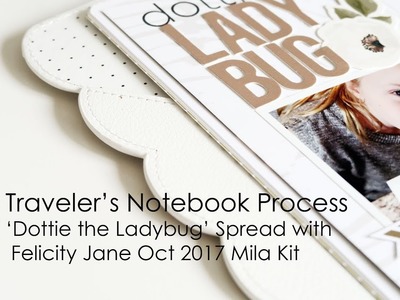 Traveler's Notebook Process | ''Ladybug'' TN Spread with Felicity Jane Mila Kit