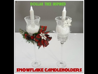Tricia's Creations: Snowflake Candleholder Dollar Tree
