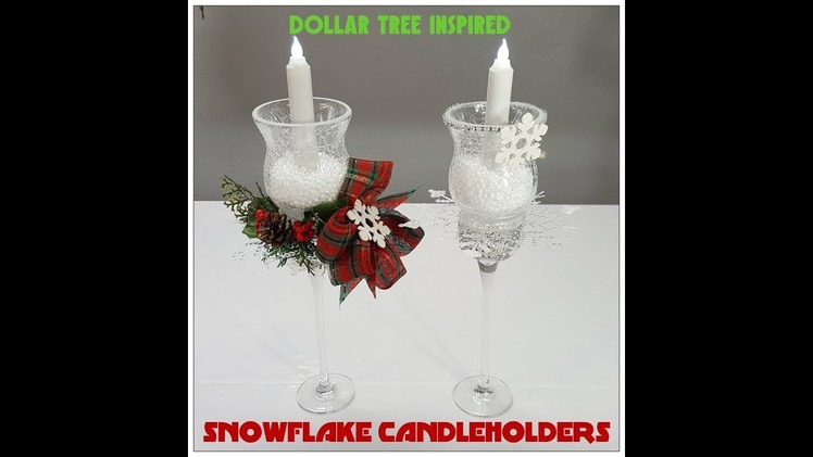 Tricia's Creations: Snowflake Candleholder Dollar Tree