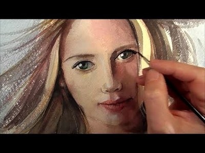 Venus, Painting Portrait, Watercolour, Time Lapse