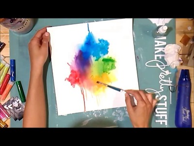 Watercolor Background with Gelatos