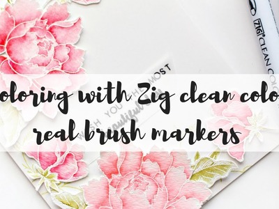 Zig clean color real brush marker tips and techniques