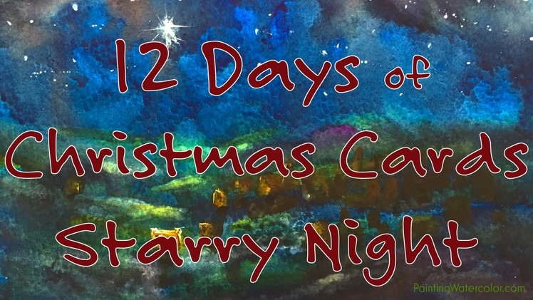 12 Days of Christmas Cards, Starry Night