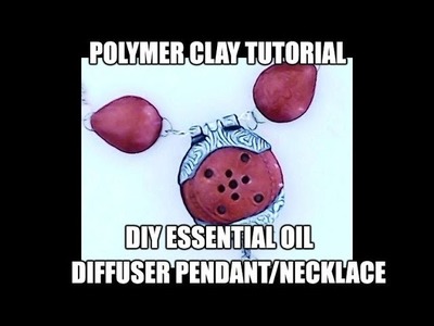 178 DIY polymer clay aromatherapy medallion