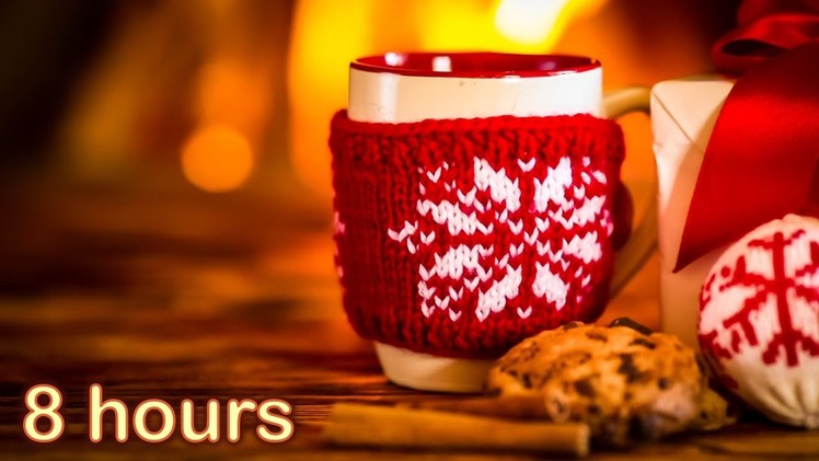 ☆ 8 HOURS ☆ CHRISTMAS MUSIC with Fireplace ♫ Christmas Music Instrumental ☆ Christmas Songs Medley ♫