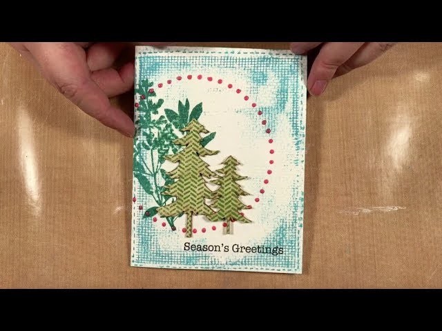 A Festive Holiday Card featuring products from Wendy Vecchi