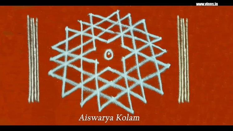 Aiswarya Kolam - Friday Lakshmi Pooja Rangoli