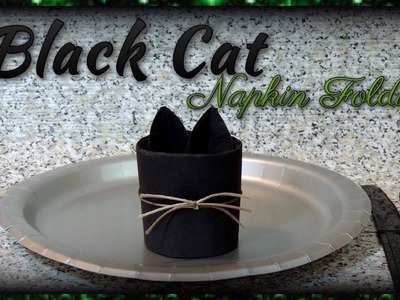 Black Cat Napkin Folding