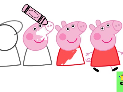 Como dibujar a peppa pig paso a paso. how to draw ◄ ToysCookie ►