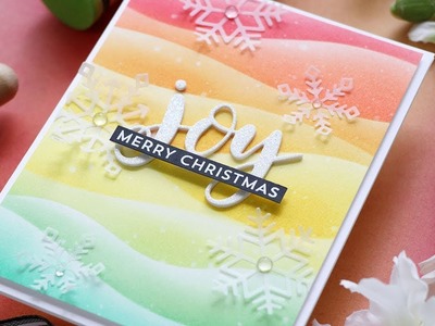 Creating a Holiday Style Rainbow Card with Laura Bassen
