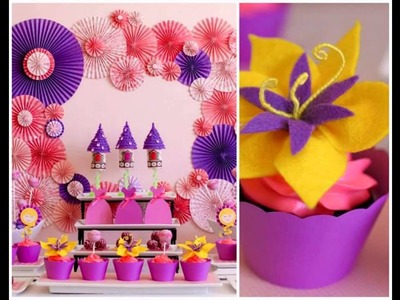 Cute Rapunzel party decorations ideas