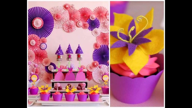 Cute Rapunzel party decorations ideas