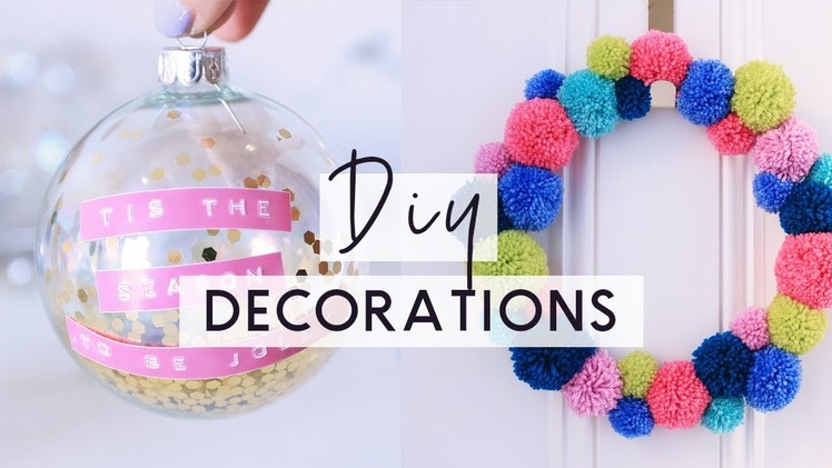 DIY Christmas Decorations ???? ❄️ Bright & Colourful Christmas Room Decor DIYs