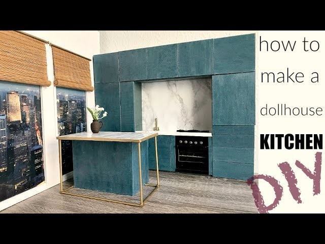 DIY doll crafts: how to make a doll  kitchen