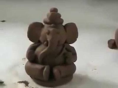 DIY - Easy making of lord Ganesha idol with clay # Eco friendly #