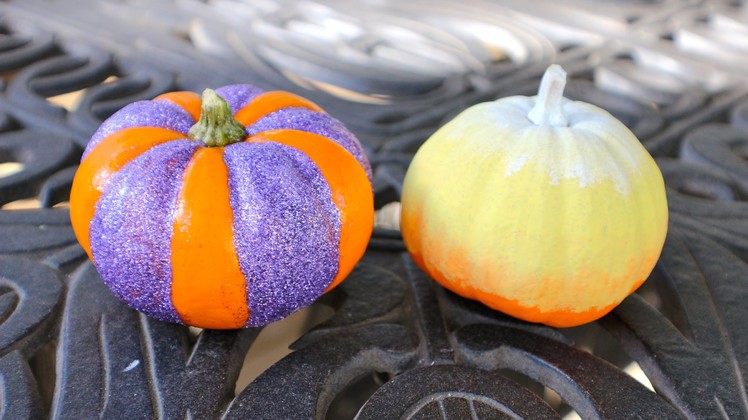 DIY Ombre and Glitter Pumpkins!