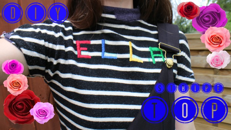 Diy Unif Lenny Top | personalized stripe top | Fake it to make it #3