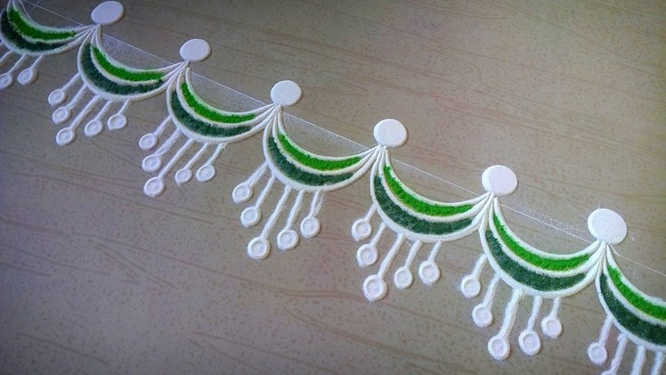 Easy Border Rangoli design