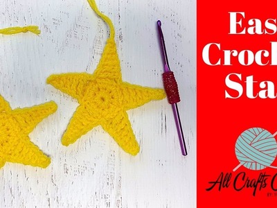 Easy Crochet Star,  Great for Christmas Decorating - Beginner level