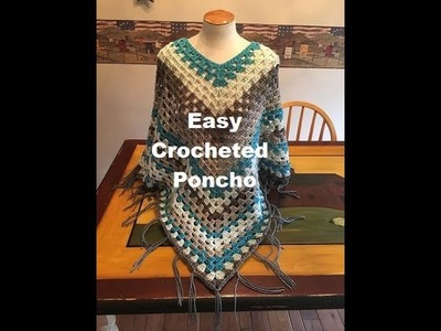 Easy Crocheted Poncho Tutorial