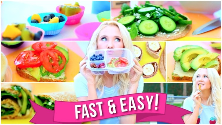 Easy & Fast School Breakfast and Lunch Ideas!