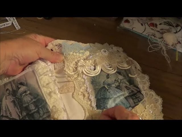 Fabric.Lace.Doiley Book Part 2 - Attaching the Pages