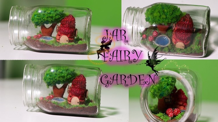 FAIRY GARDEN IN A JAR | jar fairy garden idea |
