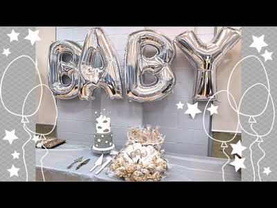 GRAY.WHITE.SILVER BABY SHOWER!
