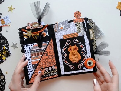 Halloween Mini Album Share - Halloween Flipbook Ideas - Little Hot Tamale - File Folder Flipbook