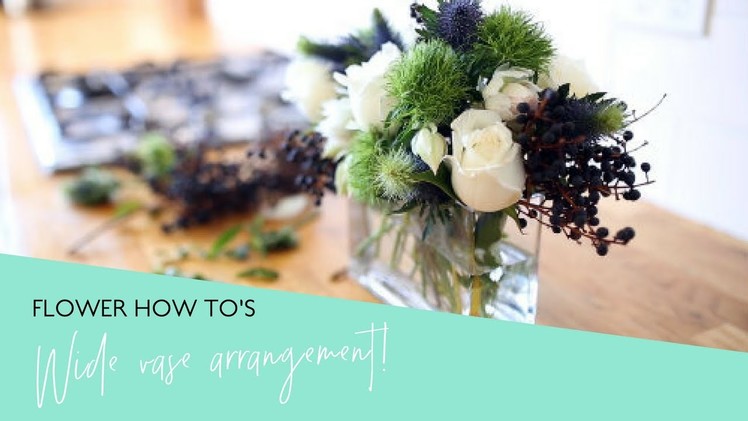 How To: Arrange Flowers Perfectly in a Wide Rectangular Vase