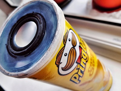 HOW TO Build a PRINGLES Speaker Bluetooth Wireless DIY