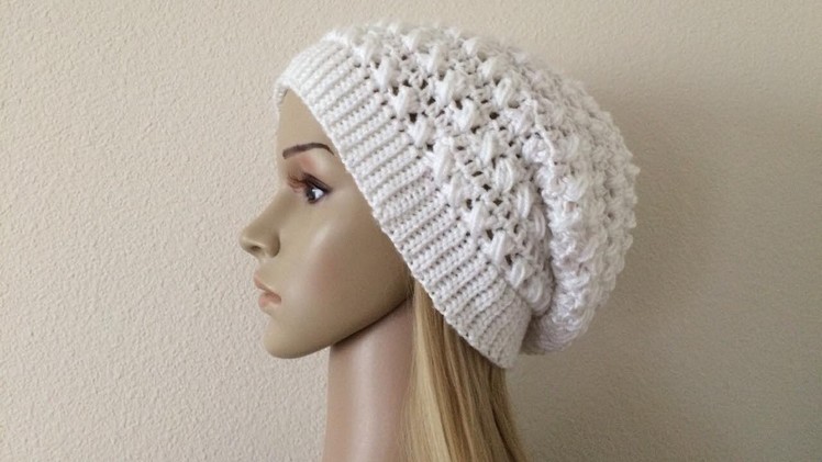 How To Crochet A Slouchy Hat, Lilu's Handmade Corner Video # 200