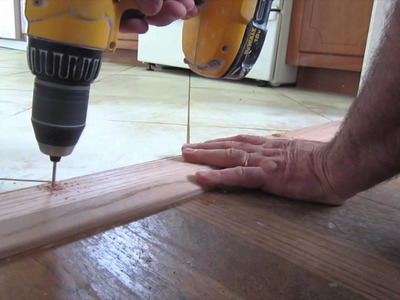 How to install an oak threshold