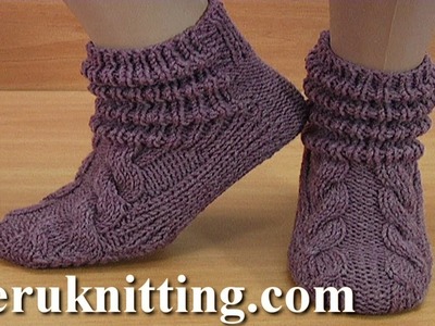How to Knit Rollled Stitch  Socks Tutorial 198