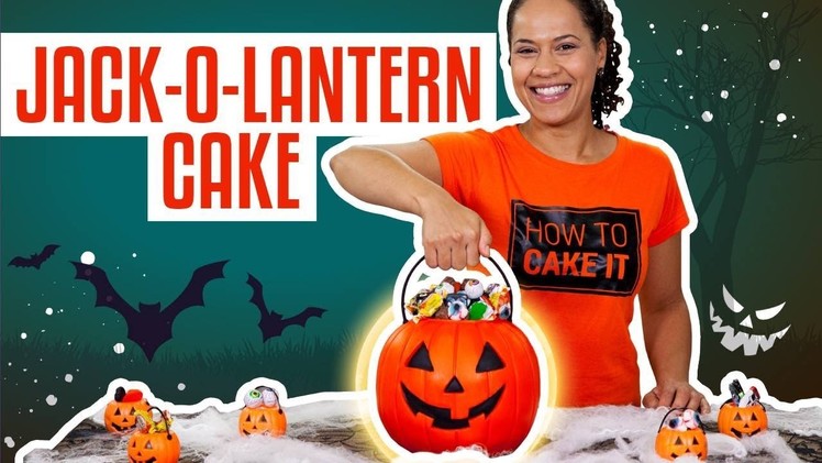 How To Make A JACK-O-LANTERN Halloween Candy Pail Out Of CAKE  | Yolanda Gampp | How To Cake It