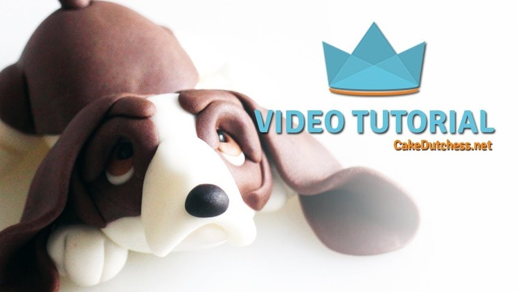 How to make an Basset Hound Cake Topper - Cake Decorating Tutorial
