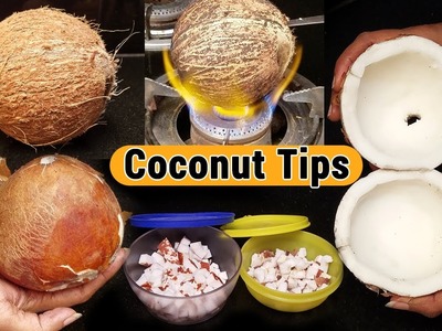 How to remove the coconut meat from the shell | How to Store coconut for a month