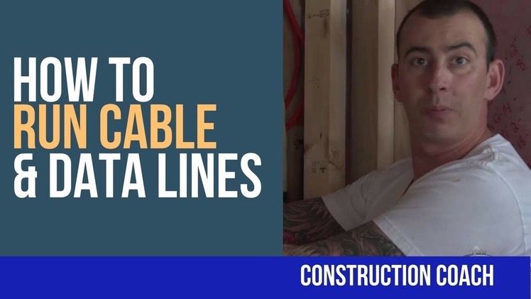 How to Run Cable & Data Lines - DIY