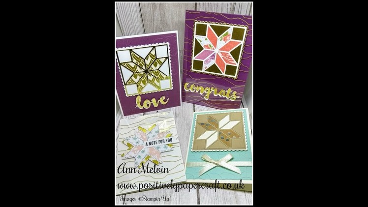 How To Use The Christmas Quilt Bundle From Stampin Up!