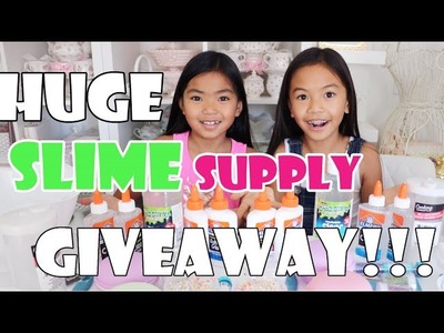 HUGE SLIME SUPPLY GIVEAWAY! *CLOSE *Winners will be announced soon